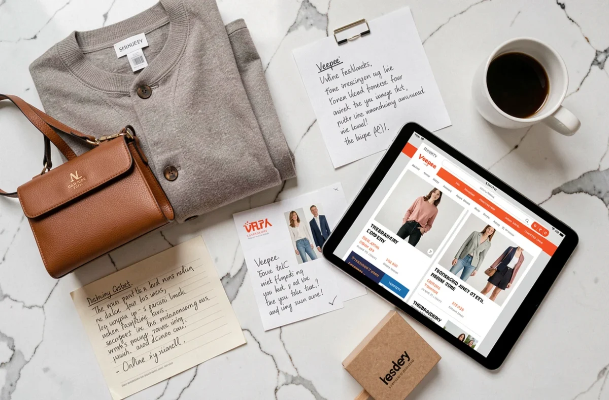 Comparaison de sites de ventes privées Thebradery Veepee et Showroomprivé avec vêtements et tablette
